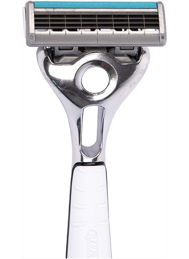 WILKINSON - Wilkinson Sword Quattro Titanium Sensitive Refill Razor Blade Cartridges - Cartridges - 8 Count - Image 1