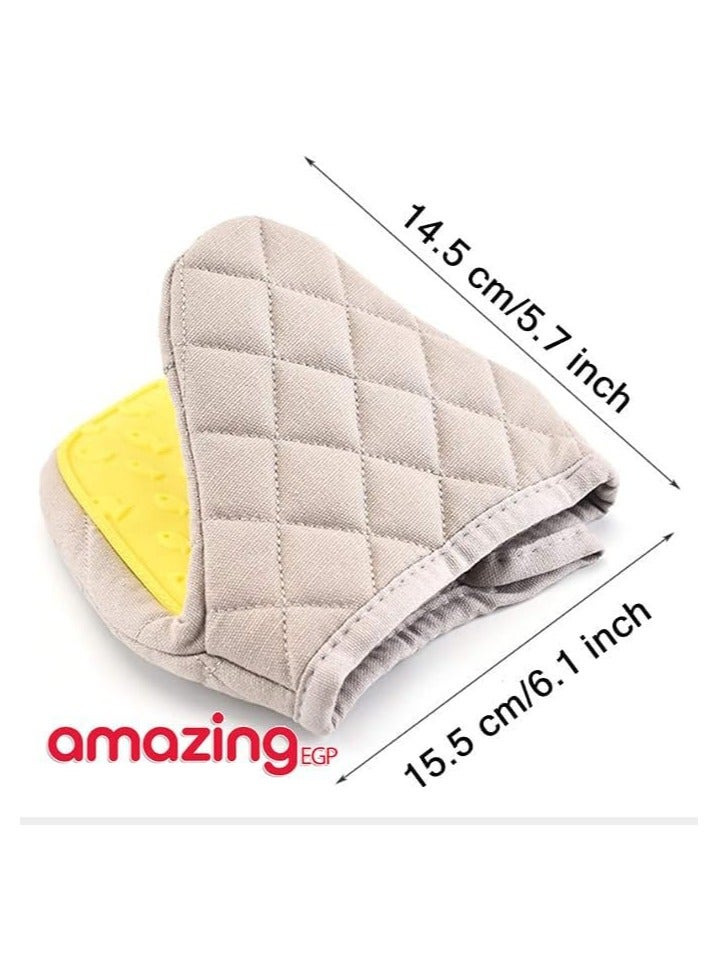 أمازينج. إي جي بي قفاز فرن من السيليكون، قفاز مطبخ مقاوم للحرارة، سطح غير قابل للانزلاق، أرجواني - قطعة واحدة (أصفر) - Image 3