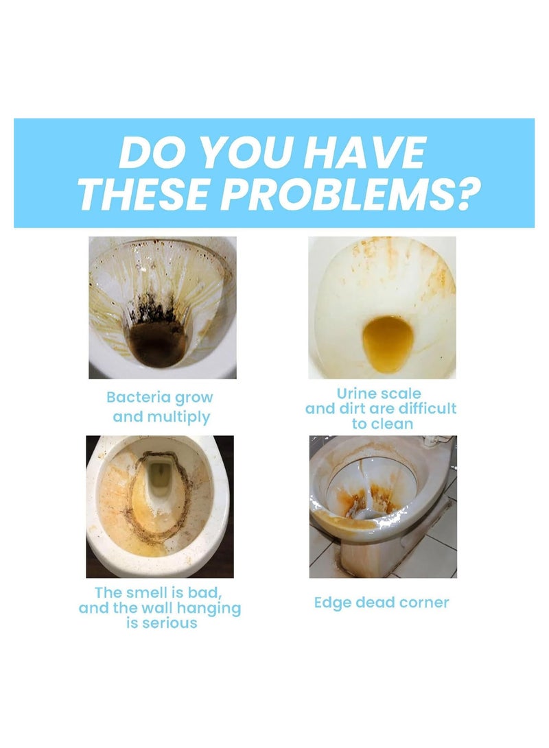 SYOSI Splash Foam Toilet Cleaner, Toilet Active Oxygen Agent, Natural Toilet Bowl Cleaner, Toilet Bowl Cleaner, Touch Free Fizzy/Foam Toilet Cleaner, All Purpose Cleaning Powder, Toilet Bowl Foam Cleaner - Image 5