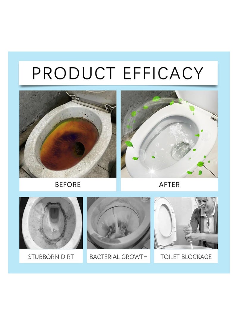 SYOSI Splash Foam Toilet Cleaner, Toilet Active Oxygen Agent, Natural Toilet Bowl Cleaner, Toilet Bowl Cleaner, Touch Free Fizzy/Foam Toilet Cleaner, All Purpose Cleaning Powder, Toilet Bowl Foam Cleaner - Image 4