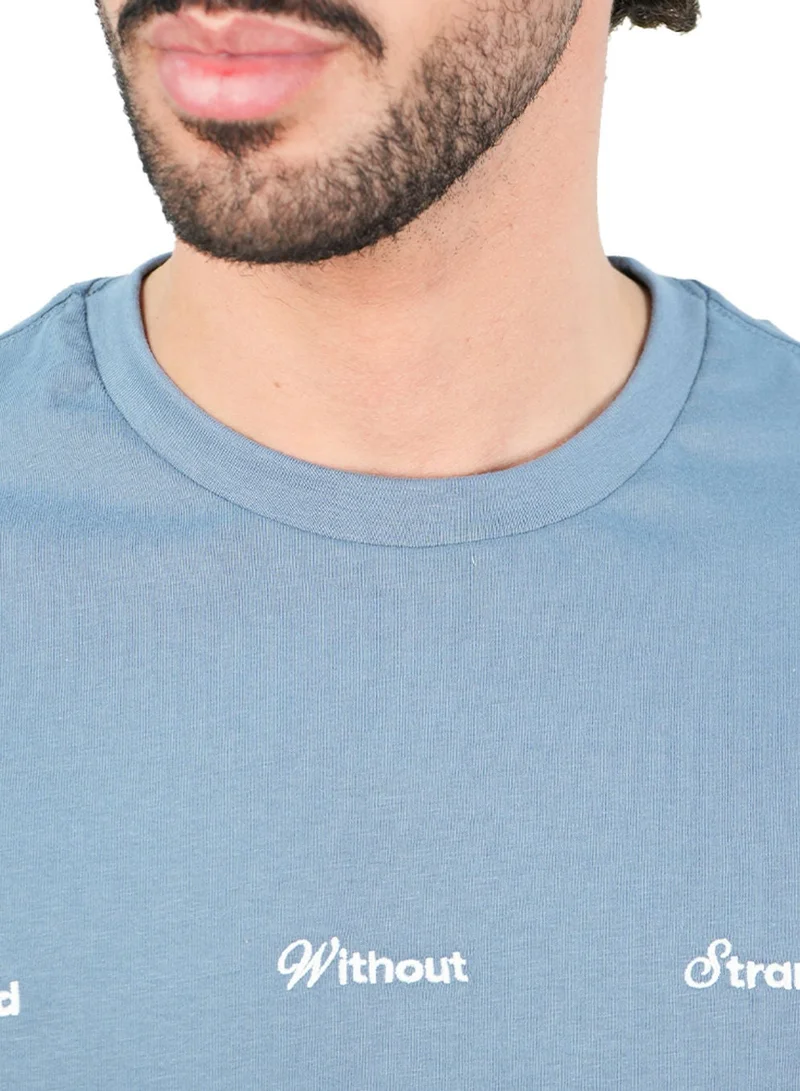 GIORDANO  Men’s Slim Cotton Crew Neck WWS Print Tee for Men | Best Price UAE