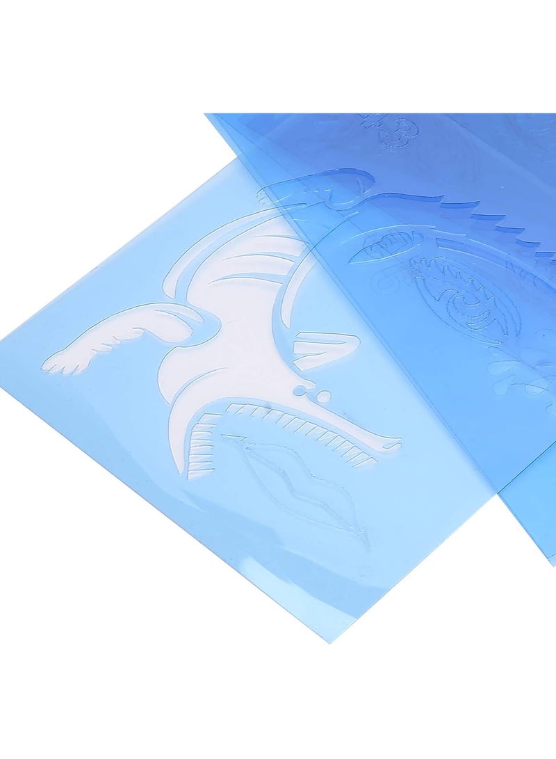12pcs PET Face Painting Template, Face Paint Stencil, Reusable Face Paint Stencils for Halloween Christmas Party (20 x 12cm per Unit)