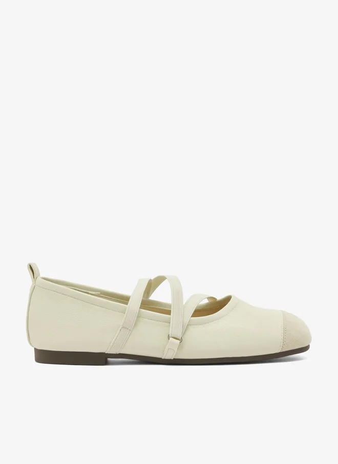 جينجر حذاء ماري جين بحزام بلونين