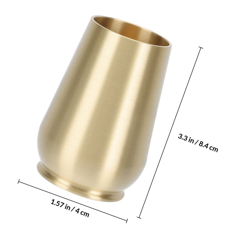 1pc Copper Tea Ceremony Incense Copper Storage Cylinder - Image 2