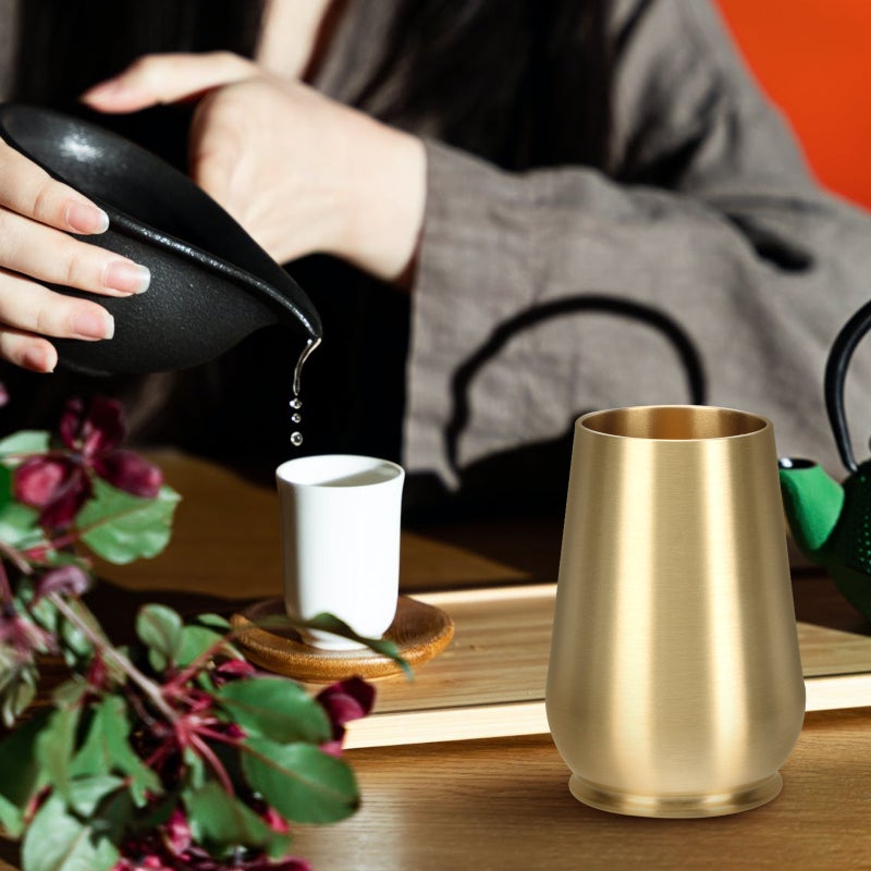 1pc Copper Tea Ceremony Incense Copper Storage Cylinder - Image 3