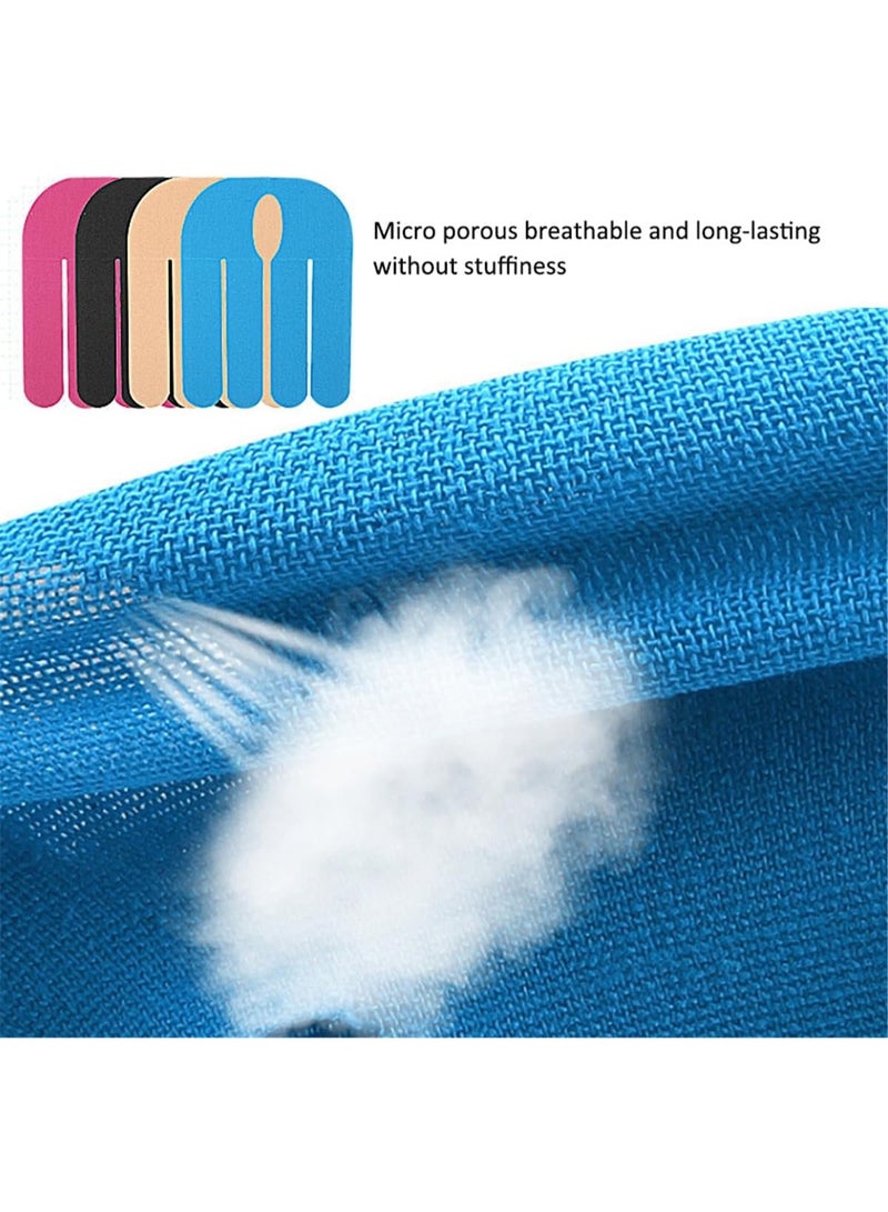 شريط كينيسيولوجي مقص مسبقًا للمعصم، 12 قطعة من الشريط الرياضي المرن والقابل للتنفس للعضلات والمفاصل، رقع شريط مقاوم للماء للتعافي، شرائط دعم المعصم للبولينج لمتلازمة النفق الرسغي - Image 4