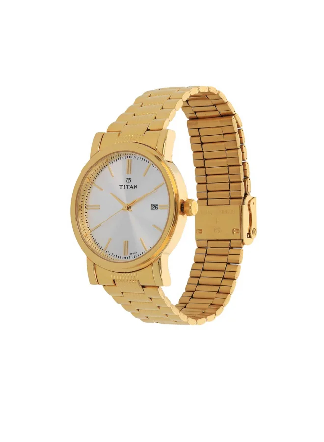 تيتان Men's Metal Analog Watch 1712YM02 - 38 mm