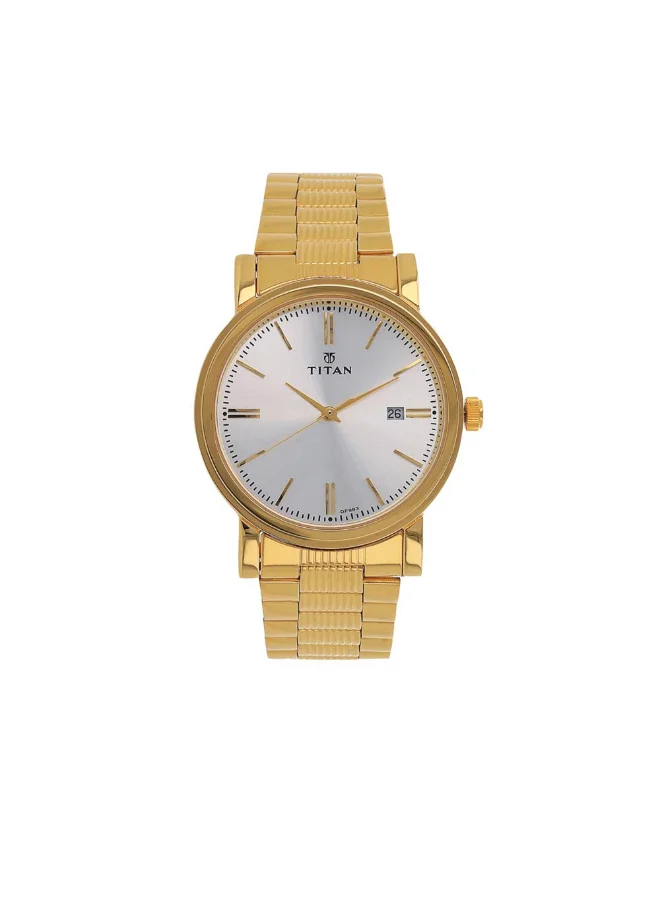 تيتان Men's Metal Analog Watch 1712YM02 - 38 mm