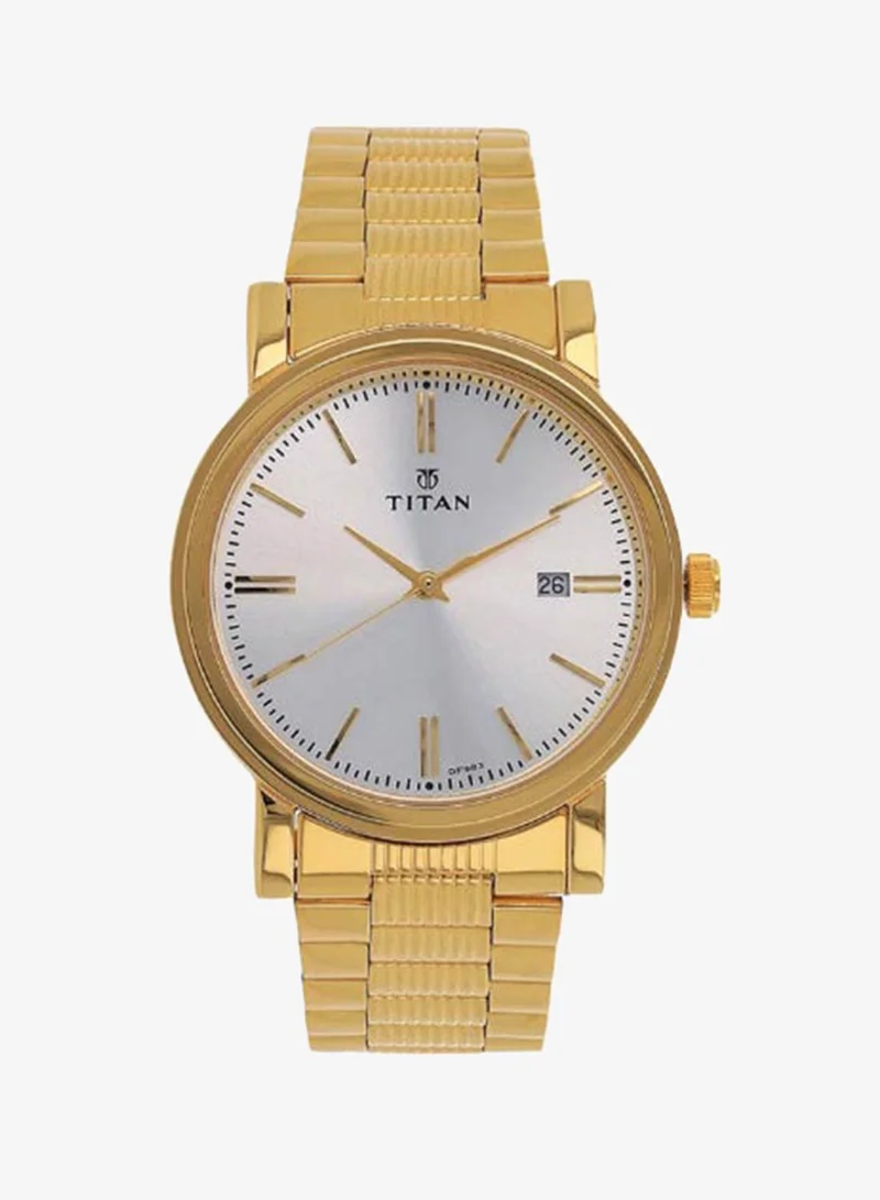 TITAN Men's Metal Analog Watch 1712YM02 - 38 mm