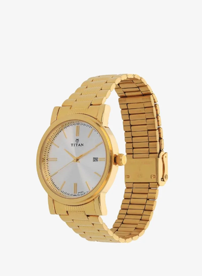 TITAN Men's Metal Analog Watch 1712YM02 - 38 mm