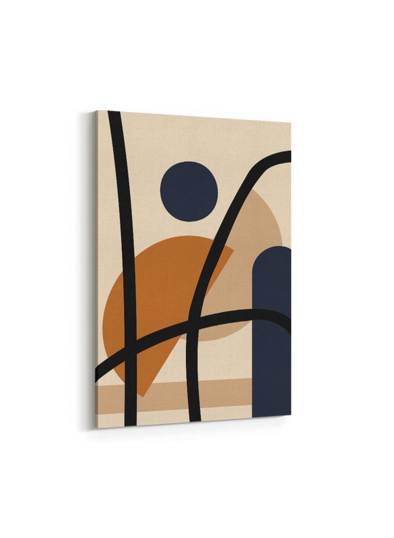 LOWHA Framed Canvas Wall Art Stretched Over Wooden Frame with Abstract Painting - Image 4