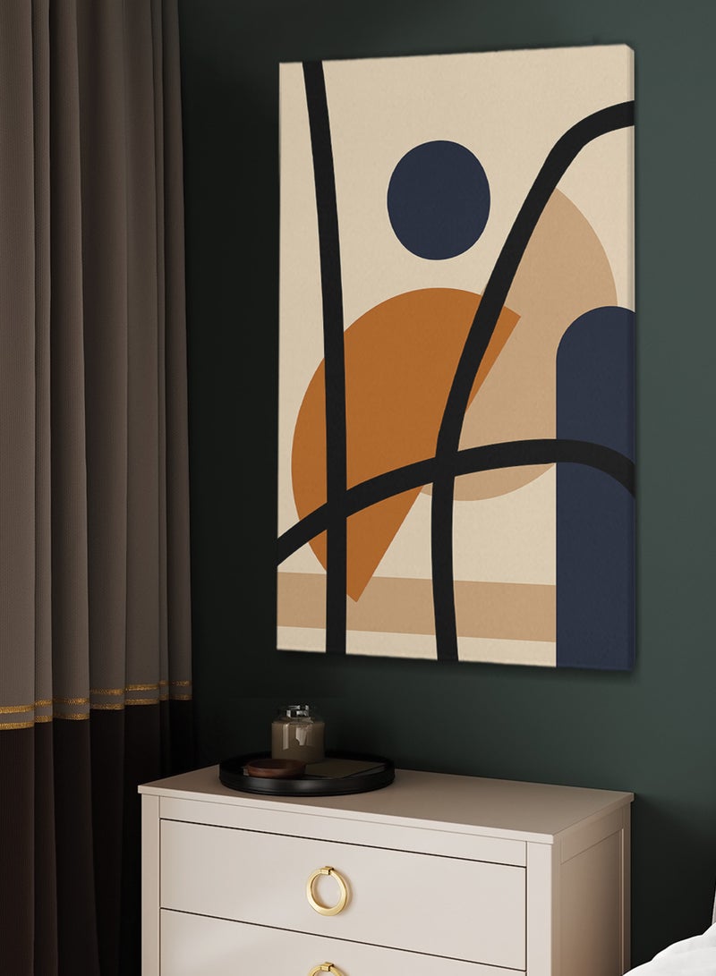 LOWHA Framed Canvas Wall Art Stretched Over Wooden Frame with Abstract Painting - Image 2