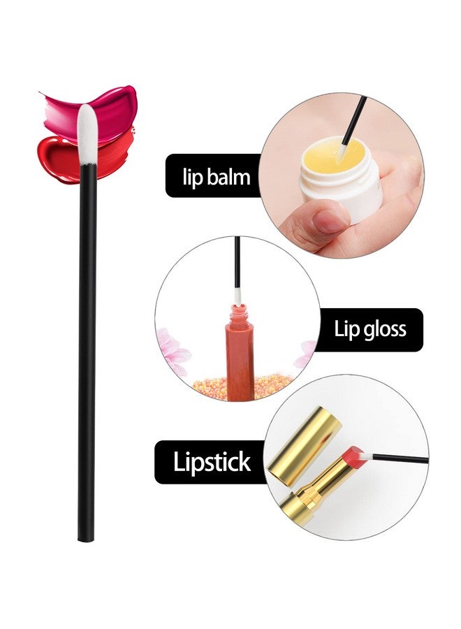 BTYMS 200Pcs Disposable Lip Applicators Lip Makeup Brushes Lip Gloss Applicators Lipstick Wands Beauty Tool Kits  - Image 5