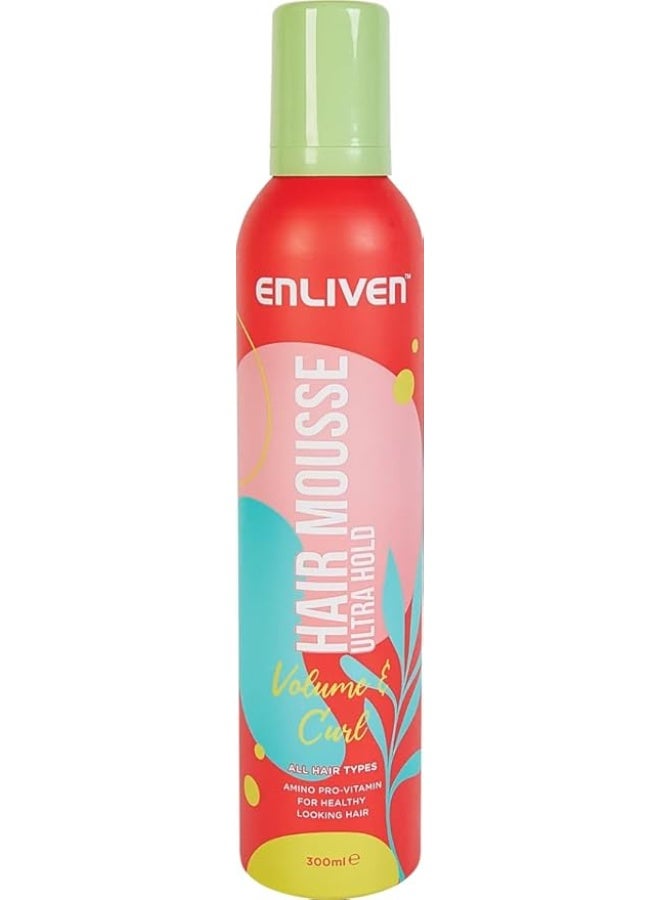 إنليفين رغوة لتصفيف الشعر ذا ليفاين بتثبيت فائق من انليفن، 300 ملليلتر - Image 1