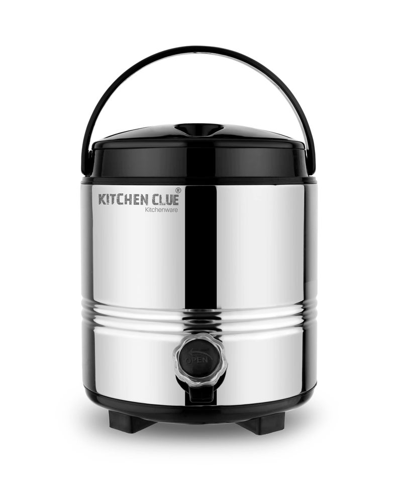 KITCHEN CLUE Stainless Steel Thermos/Water Container with Tap (5 Liter) Cool Drinking Water Dispenser for Office Home KitchenI PU Insulated Water Jug I Easy to Carry Handle I Easy to Clean & Maintain - Image 5