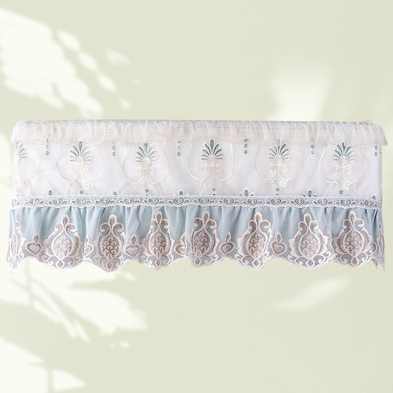 1Pc Air Conditioner Cover Lace Air Conditioner Cloth Fashion Protector Air Conditioner Cover(Green) - Image 5