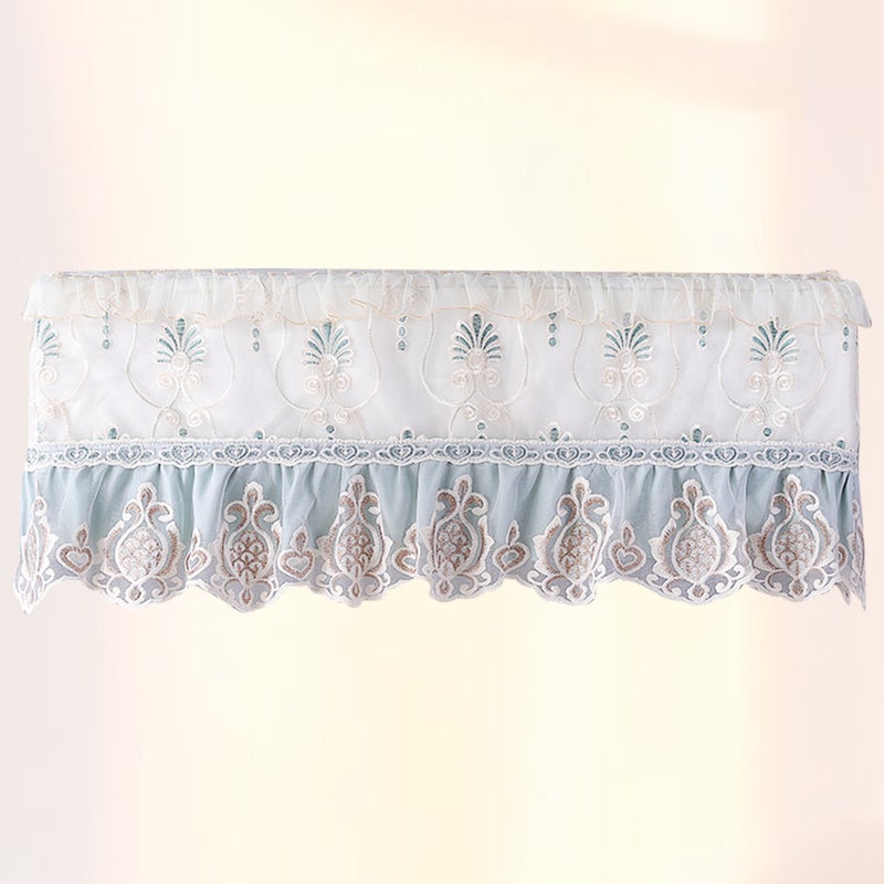 1Pc Air Conditioner Cover Lace Air Conditioner Cloth Fashion Protector Air Conditioner Cover(Green) - Image 3