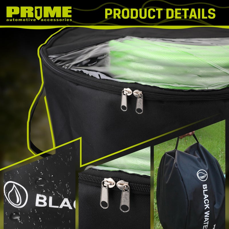 Prime 1 PR1ME 4 Pack Waterproof RV Hose Bag Storage, Two-Way Zipper Closures and Visible Cover, RV Utility Organizer for Sewer & Fresh Water Hoses, Electrical Cords & Camper Accessories, Color-Coded Design - Image 3