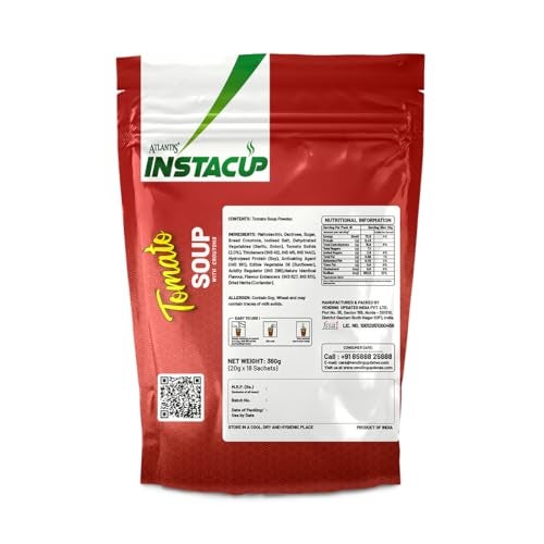 Atlantis Instacup Instant Tomato Soup with Croutons, 18 Sachets of 20g Each (Pack of 1) - Image 3