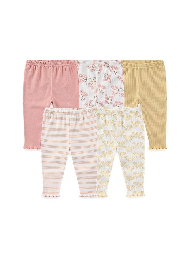 Kiddiezoom Newborn Baby Layette Set 10-Piece with Bodysuits and Pants Set for Unisex Baby Gift Sets, Pink, 0-3 Months - Image 4