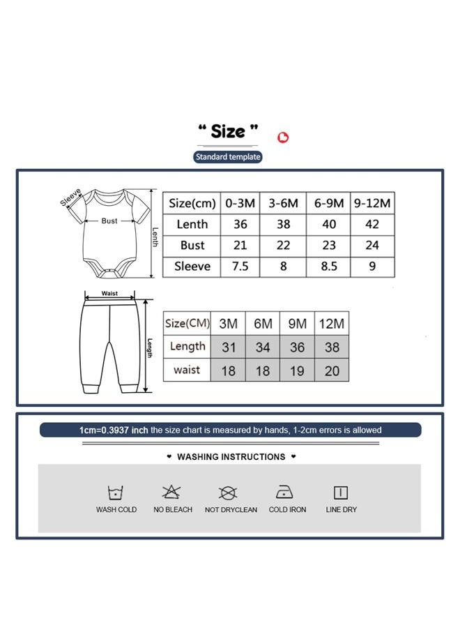 Kiddiezoom Newborn Baby Layette Set 10-Piece with Bodysuits and Pants Set for Unisex Baby Gift Sets, Pink, 0-3 Months - Image 2
