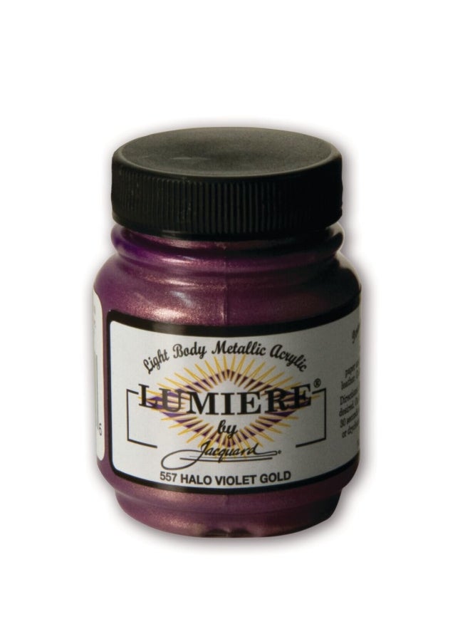 Jacquard - Lumiere Paint 2.25Oz Halo Violet Gold - Image 1