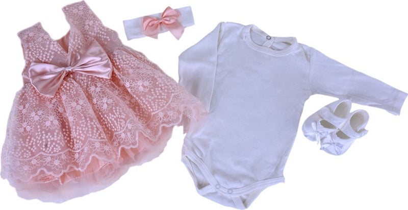 Çantaland Cheerleader Dress Set Newborn - Hospital Discharge and Mawlud Suit (0-6 Months) 