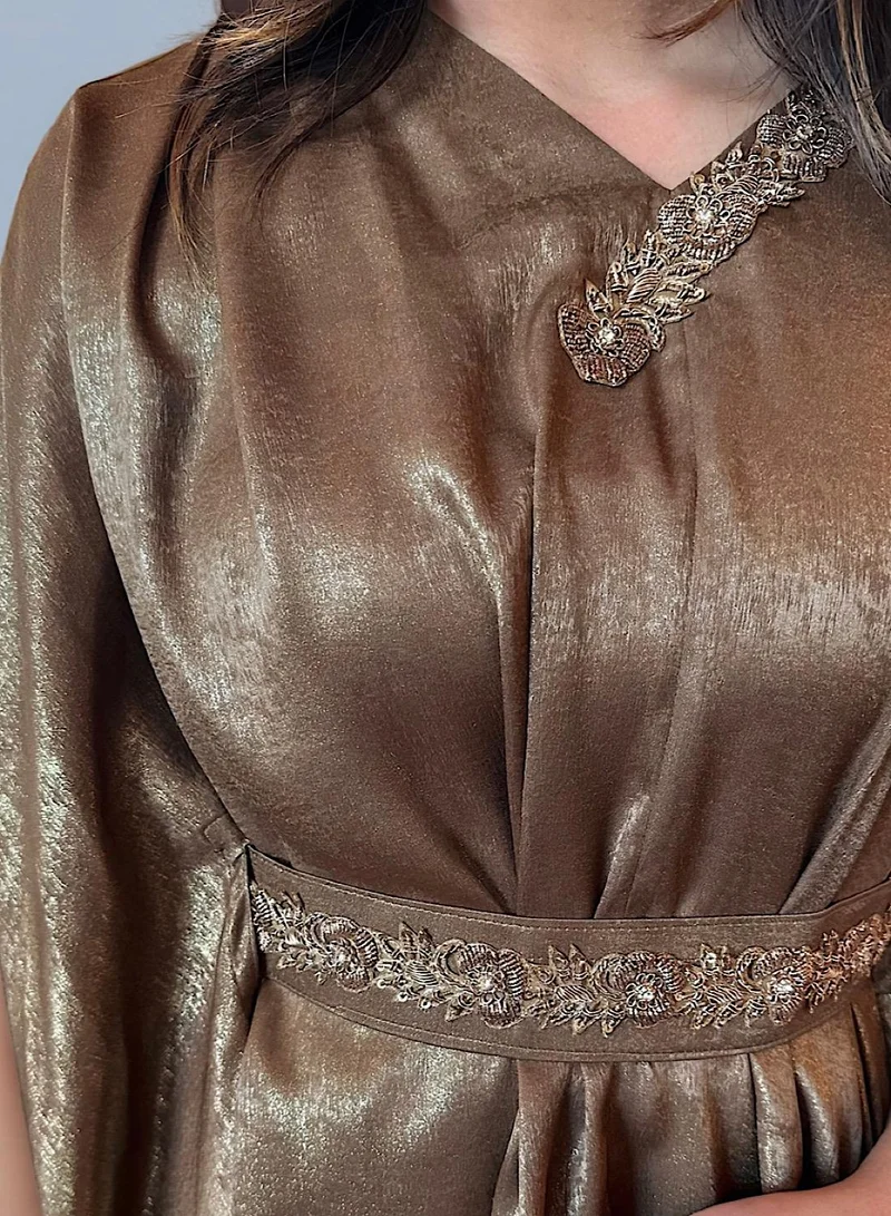 Ecstacy Shimmer Drape Kaftan