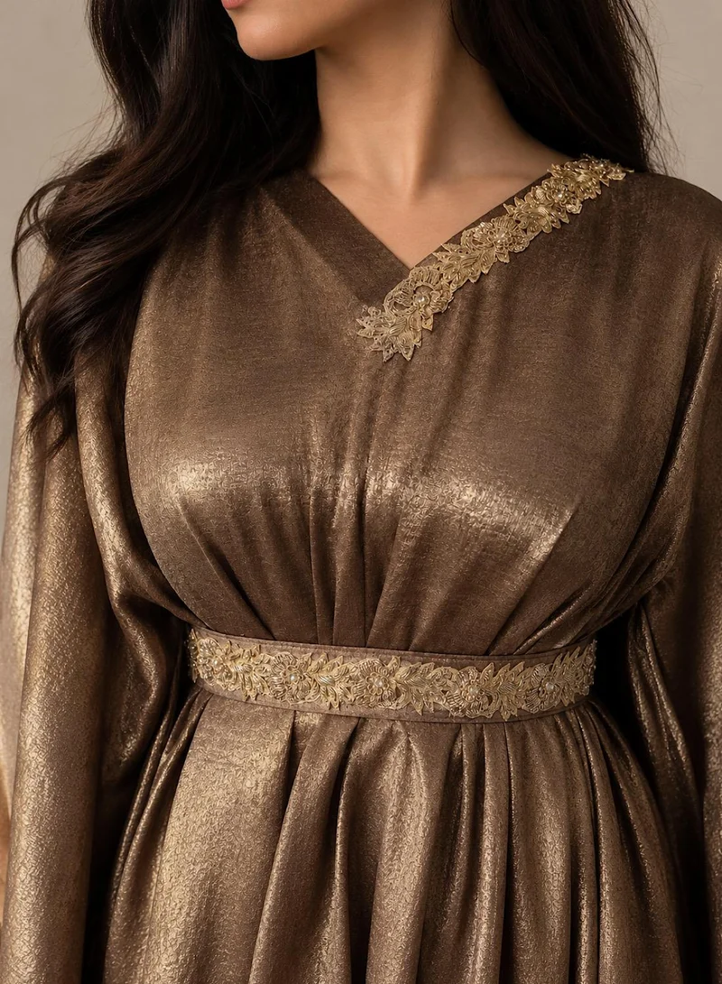 Ecstacy  Shimmer Drape Kaftan for Women | Best Price UAE