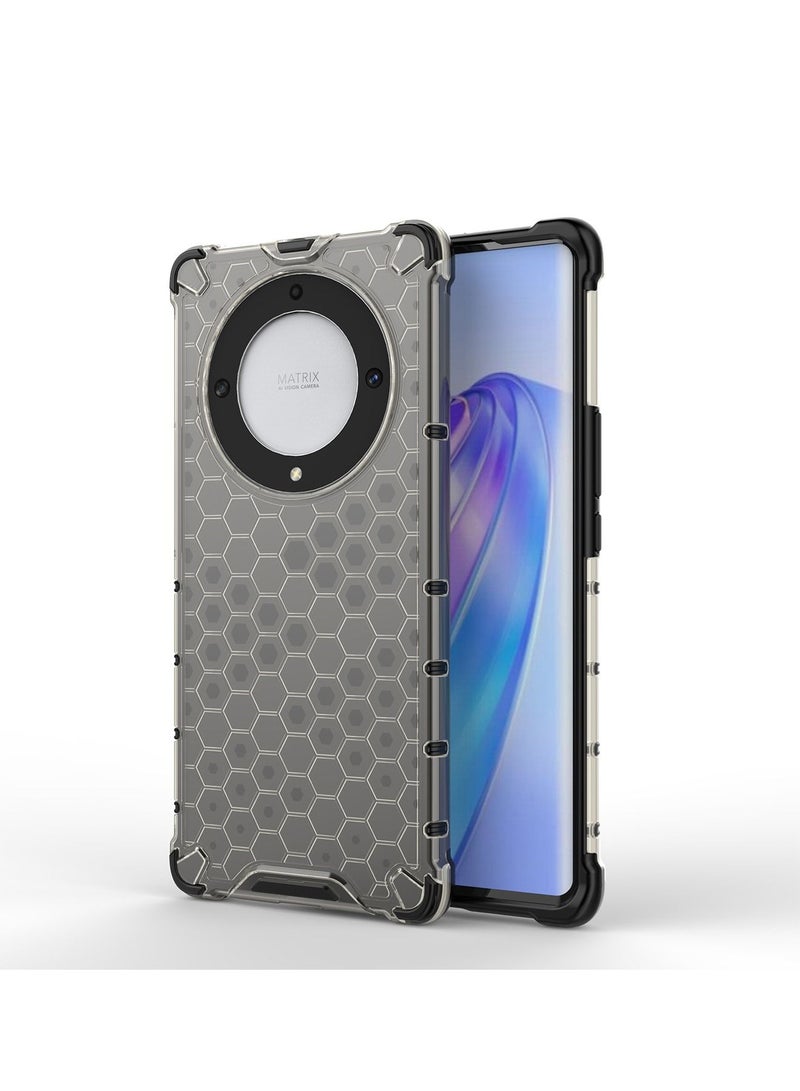 TEAM LUXURY Honor X9A 5G Case Cover Honeycomb Shockproof Anti-Dust Heavy Duty Protection Airbags Rugged Dual Layer Raised Edge Outdoor Protector Hybrid Phone Back Cover Protection - Image 1