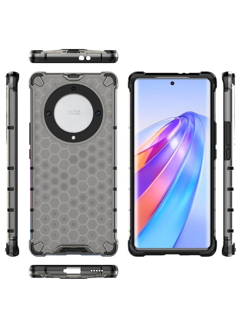 TEAM LUXURY Honor X9A 5G Case Cover Honeycomb Shockproof Anti-Dust Heavy Duty Protection Airbags Rugged Dual Layer Raised Edge Outdoor Protector Hybrid Phone Back Cover Protection - Image 2