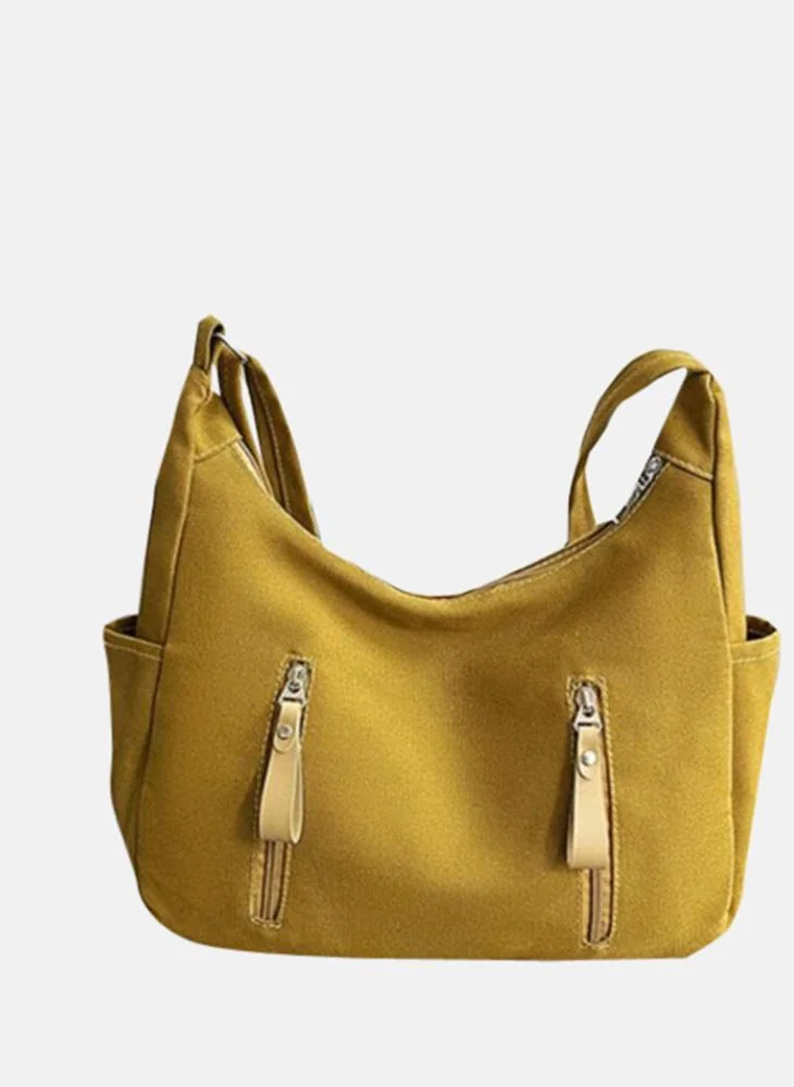 YUNIQEE Yellow Plain Lifestyle Shoulder Bag