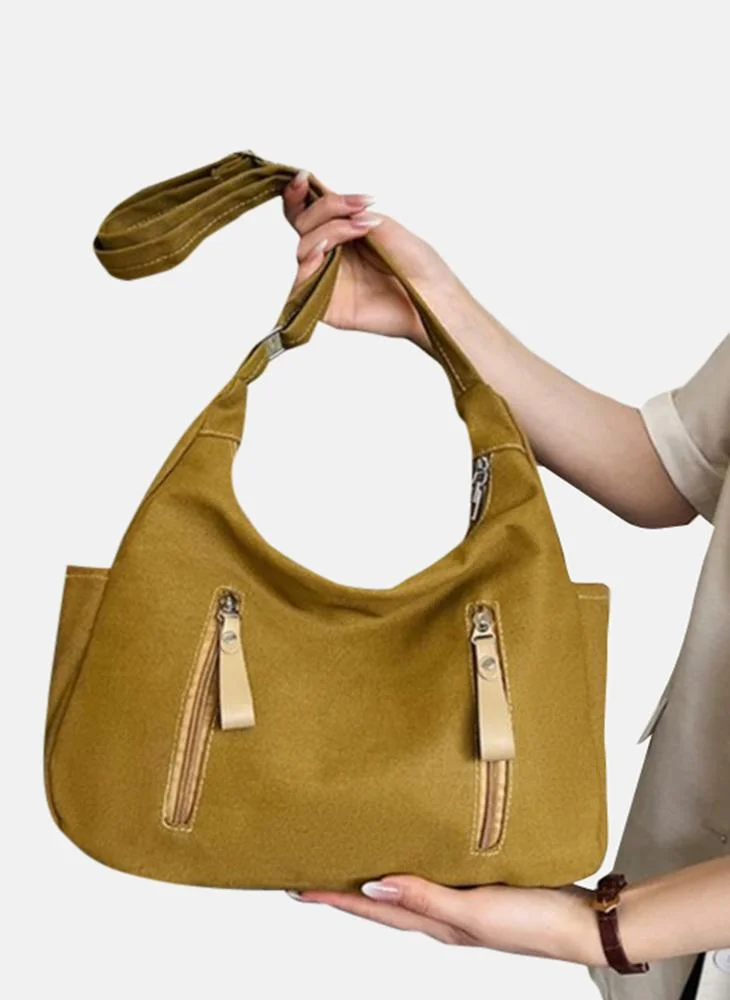 YUNIQEE Yellow Plain Lifestyle Shoulder Bag