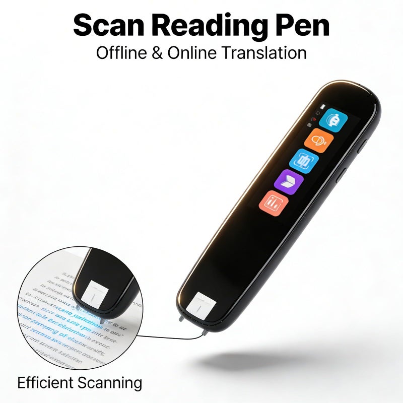 Scan Reading Pen 2.22 Inch Screen Electronic Dictionary Language Translator for Students - Image 3