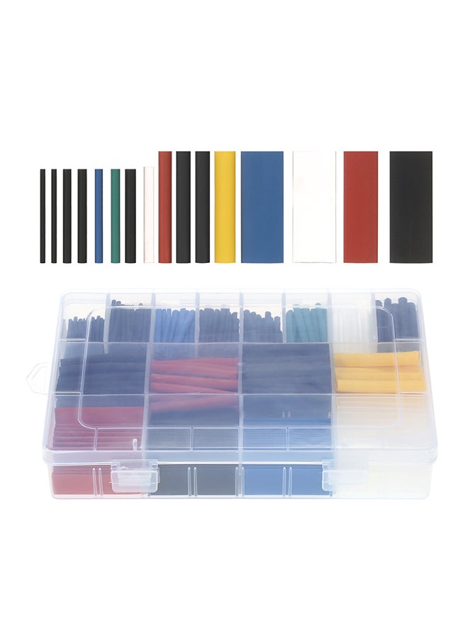 580-Piece Assorted Sleeving Wrap Wire Cable Kit Multicolour  - Image 1