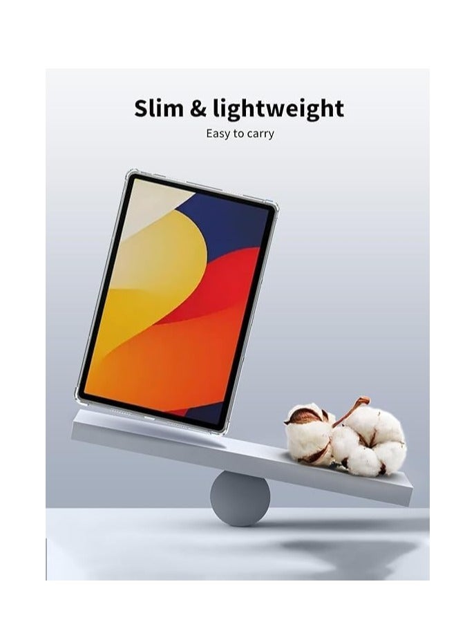 general Clear TPU transparent case for Motorola Moto Pad 60 Pro 12.7 (2025) Flexible and durable protection Silicone rubber back cover for Moto Pad 60 Pro - Image 4