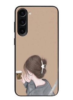 Protective Case Cover For Samsung Galaxy S24 Plus Sipping Design Multicolour