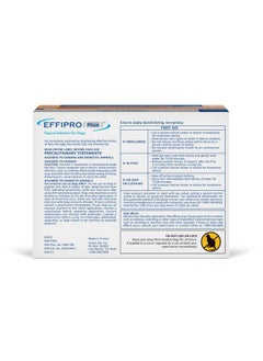 Virbac Virbac Effipro Plus Topical Solution for Dogs - Dog Flea and Tick Treatment for Small Dogs (5-22.9lbs), 3 Doses, Waterproof Topical Prevention  - Image 2