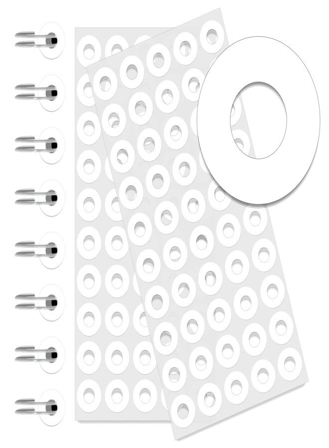 Anylabel 2500 Pack Self-Adhesive Hole Reinforcement Stickers, 1/4" Diameter Hole Punch Reinforcement Labels for School Home and Office, White, Non-Printable - Image 1