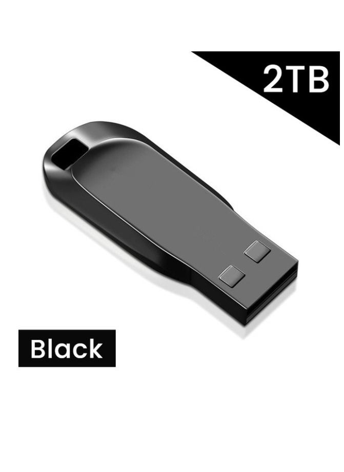 Generic - 2TB USB 3.0 High speed Flash Metal Pen Drive Waterproof Black - Image 1