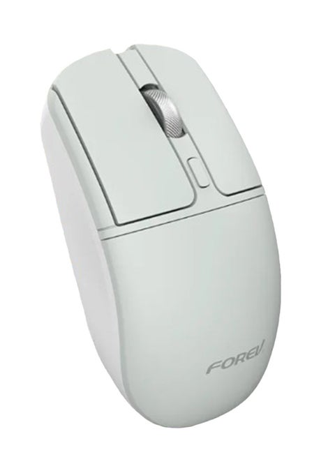 ماوس مكتب لاسلكي FV-386 - 4 أزرار صامتة 2.4 جيجا هرتز نطاق 10 متر - تصميم أسطواني غير قابل للانزلاق 1600 نقطة في البوصة | أبيض