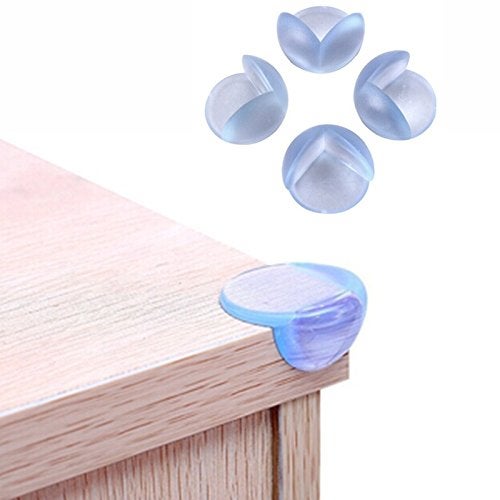 Futaba Baby Safety Silicone Protector Table Corner Edge Protection Cover - Pack of 10 - White - Image 1