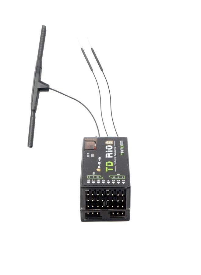 FrSky هوائي ثلاثي FrSky TD R10 متوافق مع 900 ميغاهرتز و 2.4 غيغاهرتز 10 قنوات إشارة منخفضة الكمون ومستقبل بعيد المدى - Image 2