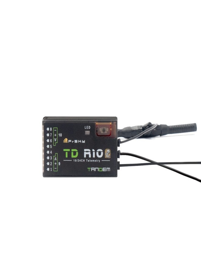 FrSky هوائي ثلاثي FrSky TD R10 متوافق مع 900 ميغاهرتز و 2.4 غيغاهرتز 10 قنوات إشارة منخفضة الكمون ومستقبل بعيد المدى - Image 1