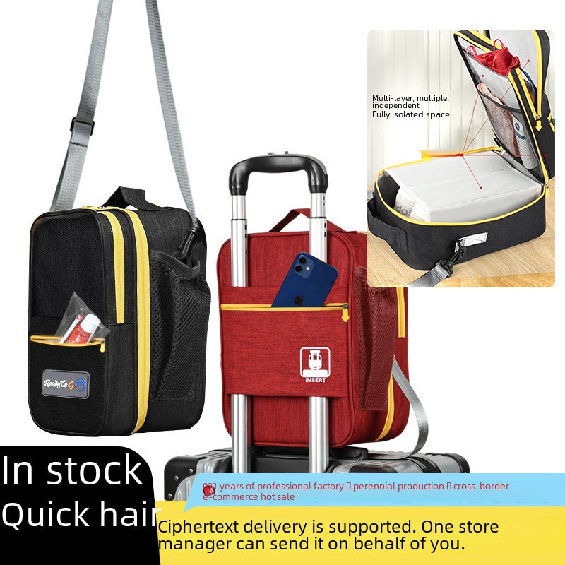 Eco-Friendly Travel Organizer 2024 Upgraded Shoes Bag Gray: Plus size: 37*26 * 20cm - Image 4