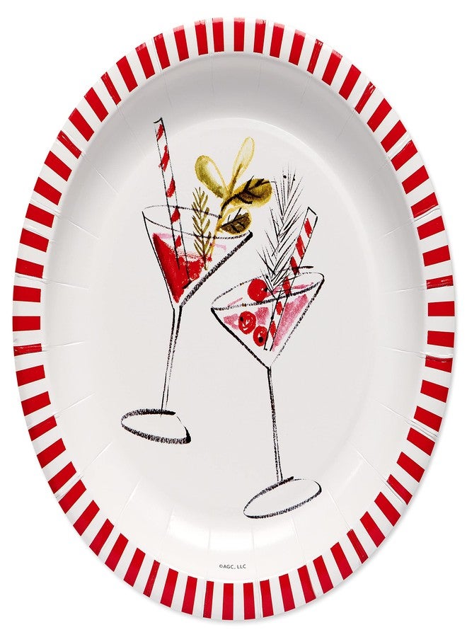 American Greetings 36-Count 7 in. Dessert Plates by Kathy Davis, Christmas Party Supplies - Image 1