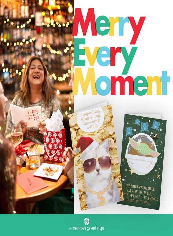 American Greetings 36-Count 7 in. Dessert Plates by Kathy Davis, Christmas Party Supplies - Image 5