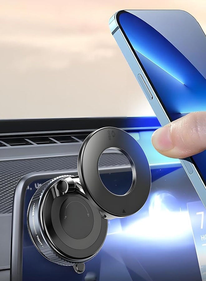 Magnetic Phone Holder for Car, Vacuum Suction Car Phone Holder, Phone Holders for Your Car, Car Magnetic Phone Mount Compatible with All Smartphone  - Image 5