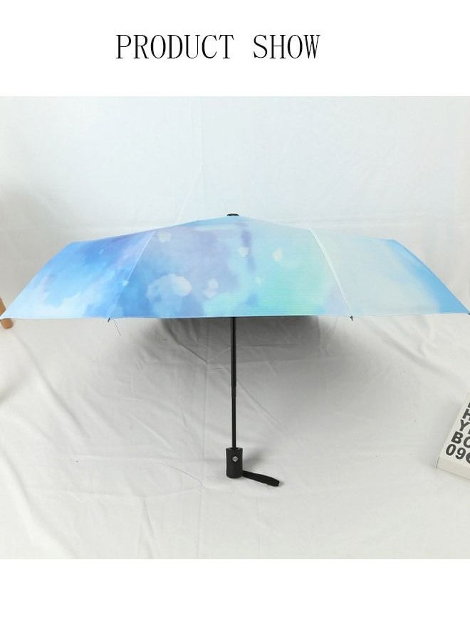 DUNISO - Windproof Folding Travel Umbrella Anti-UV Sun And Rain Umbrellas Compact Portable For Women and Men - Image 1