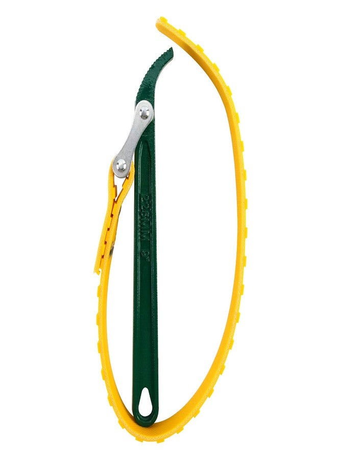 كيو دبليو او ار كي مفتاح ربط حزام QWORK مقاس 9 بوصات، مفتاح ربط متعدد الأغراض قابل للتعديل لفتح حزام فلتر الزيت بسعة 19 11/16 بوصة وحزام قابل للتعديل - Image 2